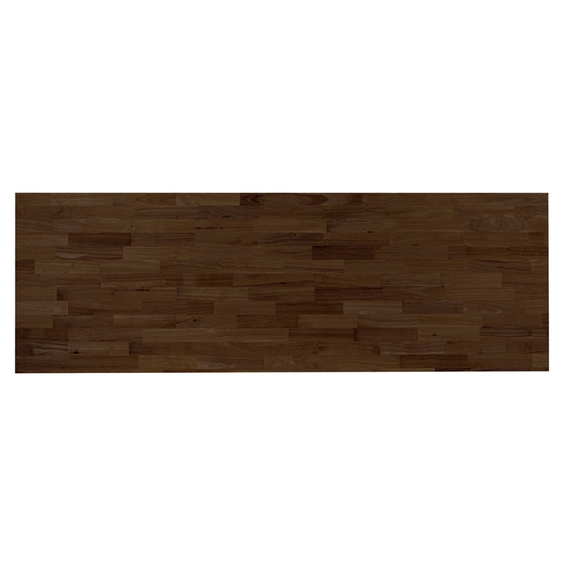 MSI 6 ft. L x 25 in. D x 1.5 in. T Finished Hevea Butcher Block Standard Countertop in Brown With Eased Edge