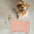 Rose Yellow Tile - 1 Piece Bone Shape Feeding Mat