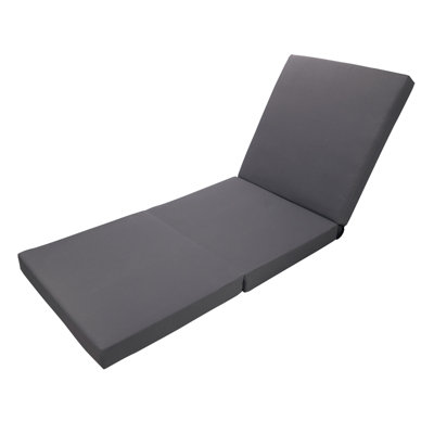 Lounge chaise Set, Acacia solid wood with Lounge Cushion (Triple Folds)