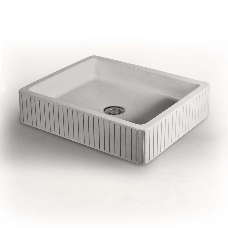 Newterra 19.62'' L Bathroom Sink, Sand
