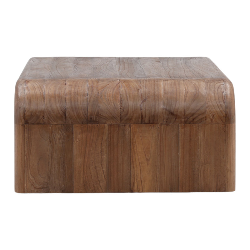 Wynne 55" Wide Mindi Wood Coffee Table, Medium Brown