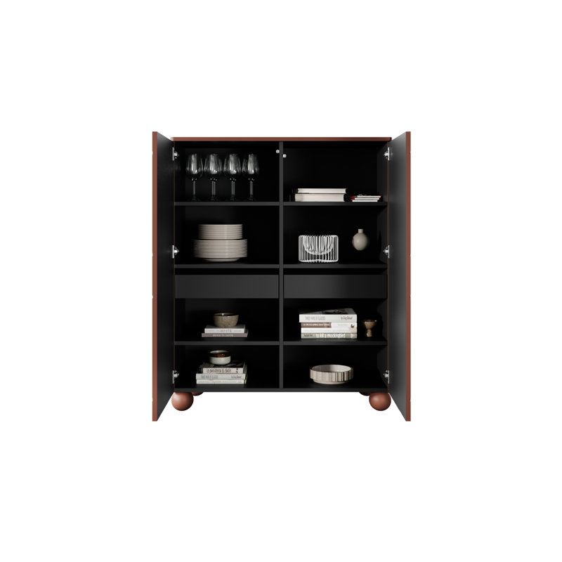Lewisboro 120cm Sideboard, Burgundy