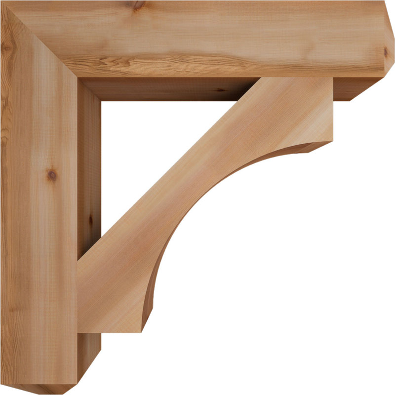 Support Westlake Craftsman, H 32 po x l 5,5 po x P 32 po, Cèdre rouge de l'Ouest, Lisse