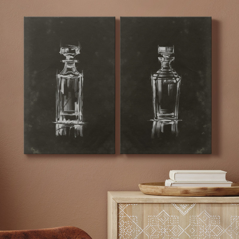 Toile tendue avec châssis Crystal Barware III - prêt à accrocher, H 12 po x l 16 po x P 1 po