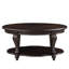 Table basse ovale en bois de 42 po pour le salon (table basse incluse, sans chaises)