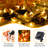 Solar Bee String Lights 30 LED 8 Modes Cute Bee Lights Waterproof Outdoor Lights