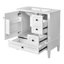 Meuble-lavabo 30 po avec lavabo en céramique, meuble-lavabo à 3 tiroirs-242384570-242384568