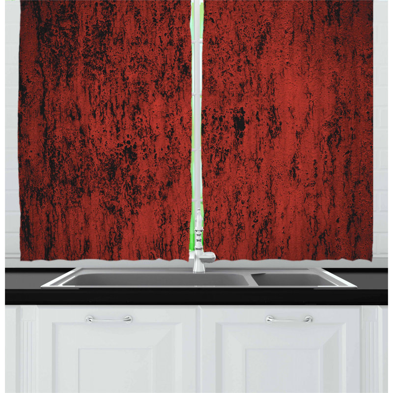 Abstract Tailored Kitchen Curtain