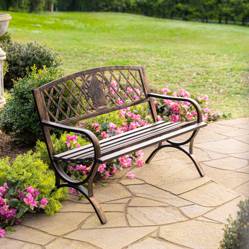 Autis Powder Coated Steel Outdoor Bench