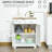White Sideboard Buffet Cabinet - 2 Doors, Drawers Adjustable Shelf For Hallway, Living Room Large Storage Containers, Pots, Plates Cabinet, 2-Doors With And Kitchen, Entryway & Rubberwood