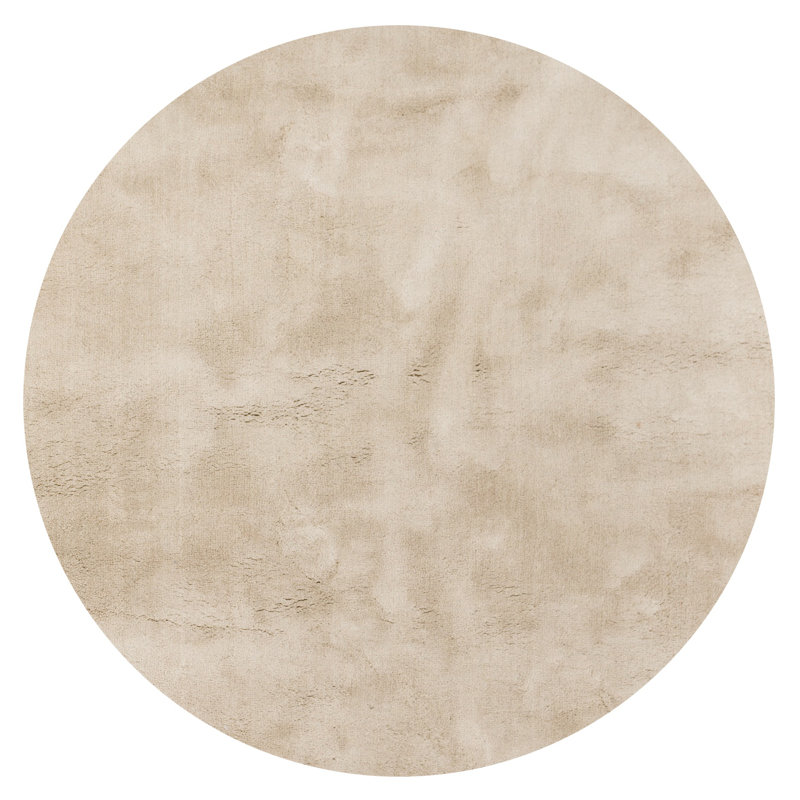 Kirby Solid Colour Hand Woven Area Rug, Round 200cm