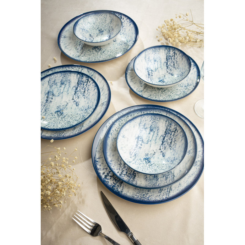 Multicolor Dinner Set (24 Pieces)