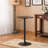 Round Top Adjustable Height Bar Table