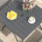 Outdoor Patio Dining Set with 4-person Square Dining Table and  Swivel Chairs-1734449474