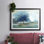 Fantasy Tree - Matted and Framed Under Acrylic Glass, Large Living Room Wall Art