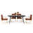 Serena Extendable Metal Base Dining Table
