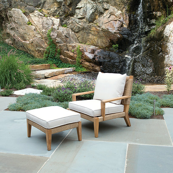 Hadley Outdoor Teak Lounge Chair, Hadley Hemp, Perigold IceBreaker Polar