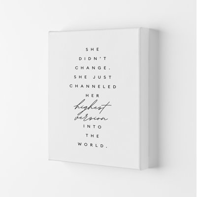 She Didn't Change - Print