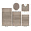 Granada Premium 100% Cotton 2155 GSM 5-Piece Bath Rug Set, OEKO-TEX® Certified, Non-Slip Spray Latex Backing, Plush Tufted, Super Absorbent, Machine Washable Bathroom Rugs for Bathroom, Shower, Tub & Vanity, Beige-260897877-204398771