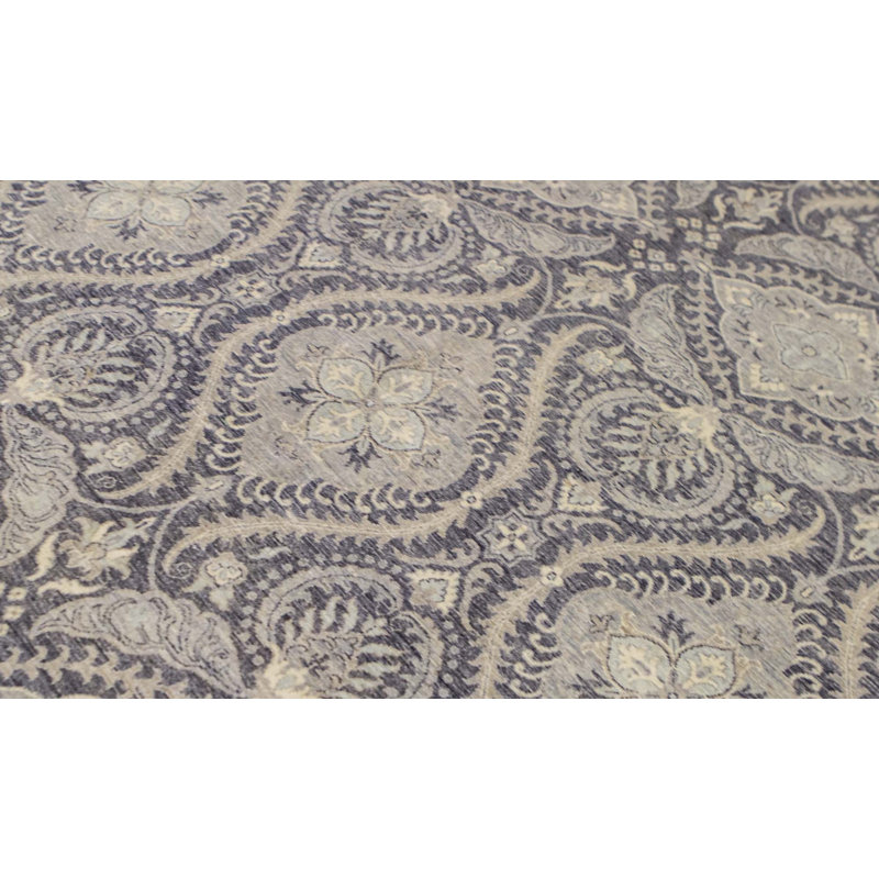 One-of-a-Kind Ziegler Hand-Knotted High-Quality Gray/Blue Area Rug