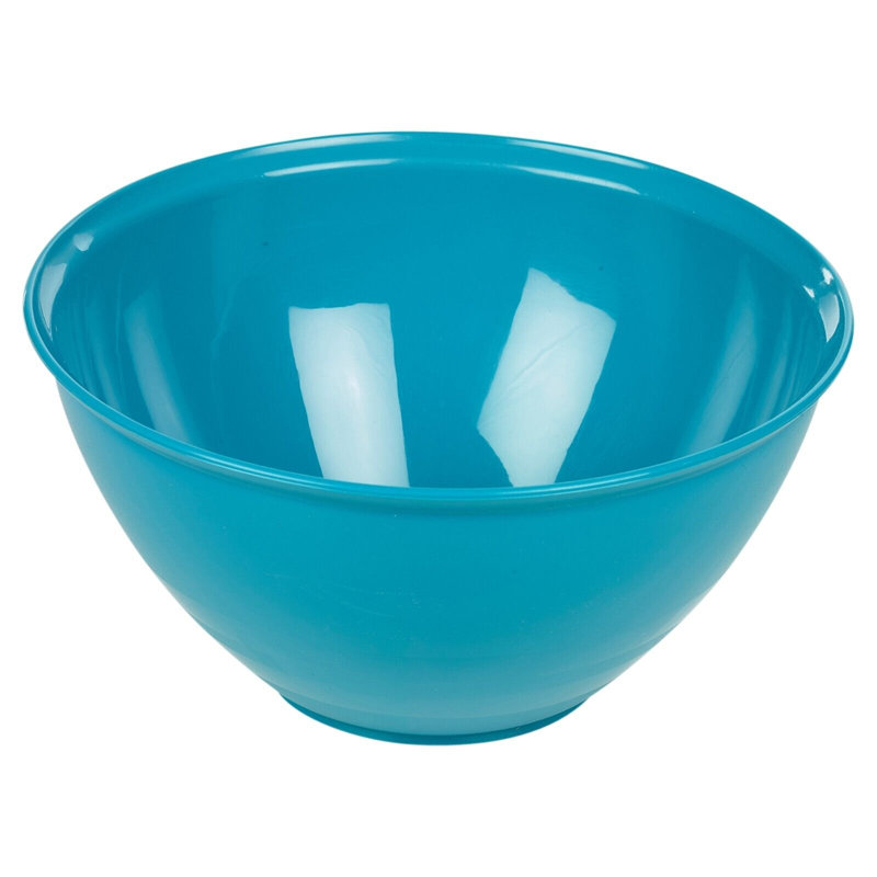 Plastic Colourful Kitchen Mixing Salad Bowl, Teal