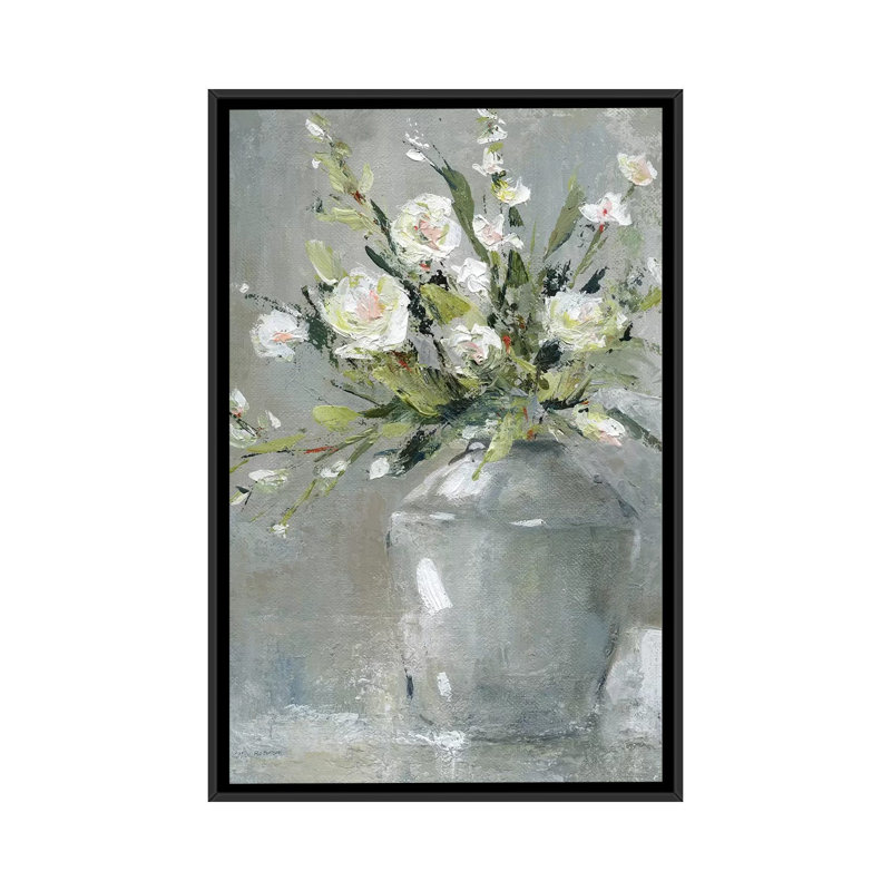 Country Bouquet II, H 26 po x l 18 po x P 1,5 po, Toile avec cadre noir
