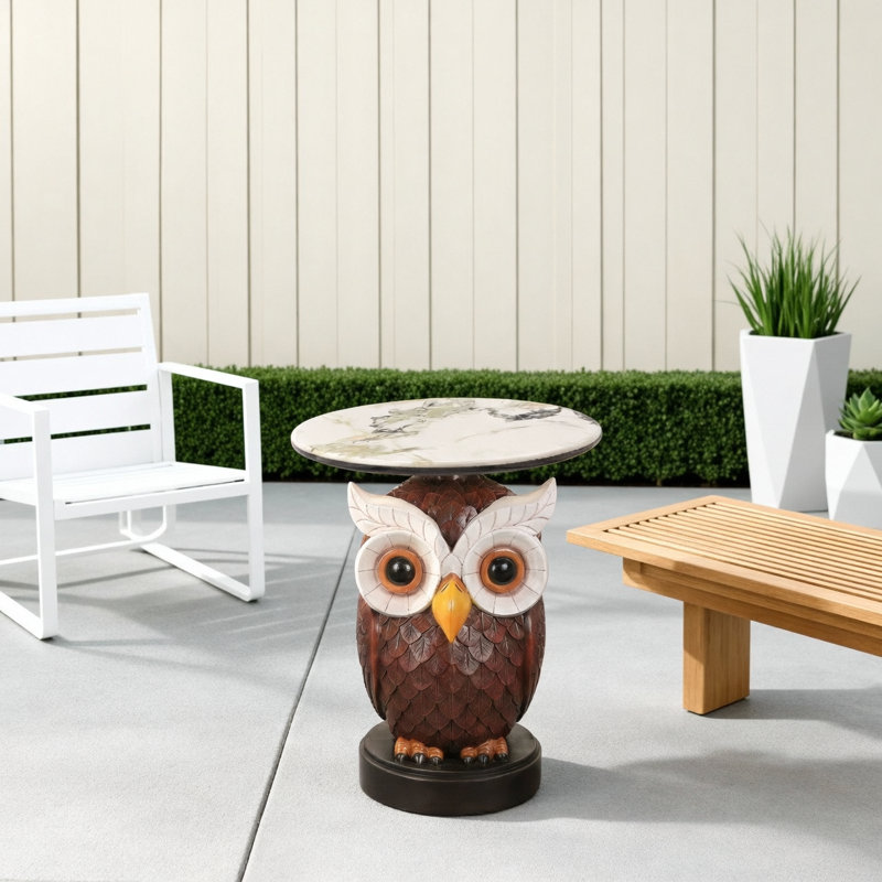 Table d'appoint hibou