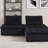 Velvet 3 Pc Sectional Sofa Ottoman