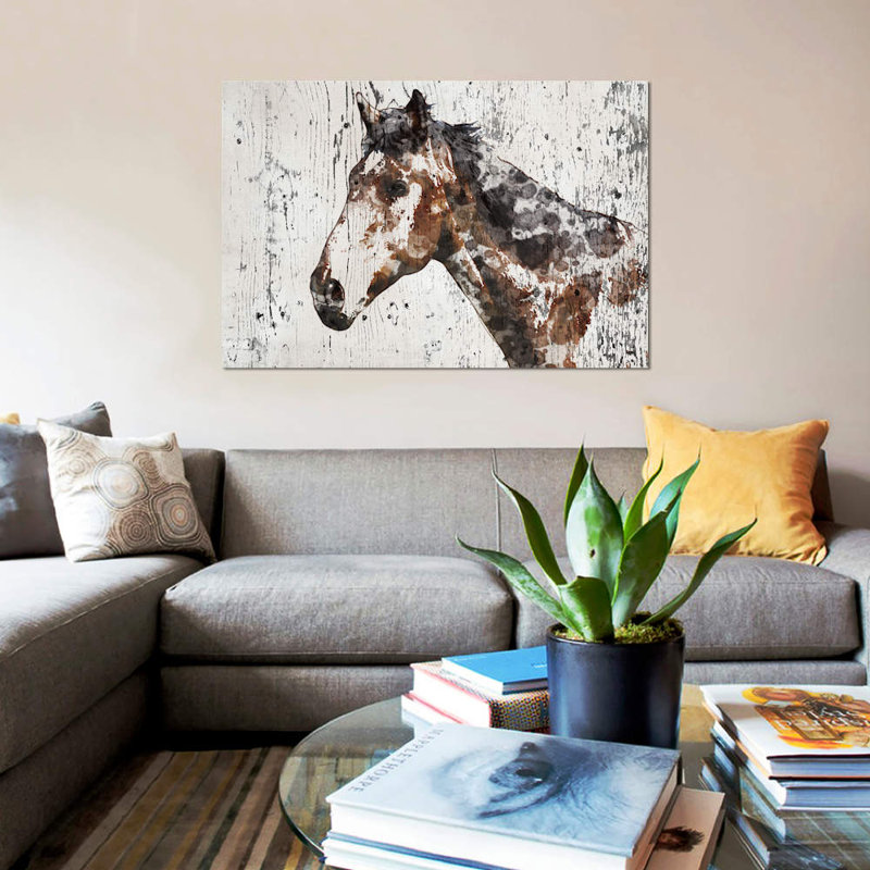 " Galaxy Horse II " by Irena Orlov, 8" H x 12" W x 0.75" D, Wrapped Canvas, No Mat