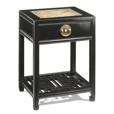 Hangzhou 45cm W Solid Wood Bedside Table