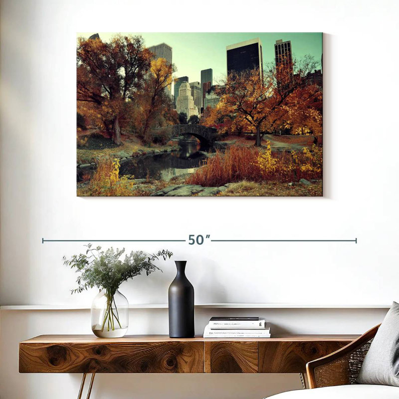 Ravi Central Park Autumn, 26" H x 39" W