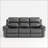 Breathable Fabric Power Reclining Sofa With Drop Down Table,Usb Button And Wireless Charger