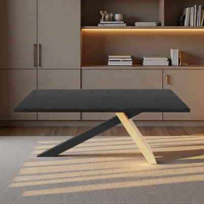 Pieds noirs simples de forme rectangulaire