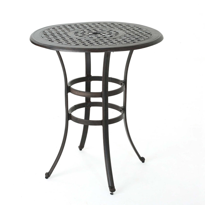 Table de bar en fonte d'aluminium