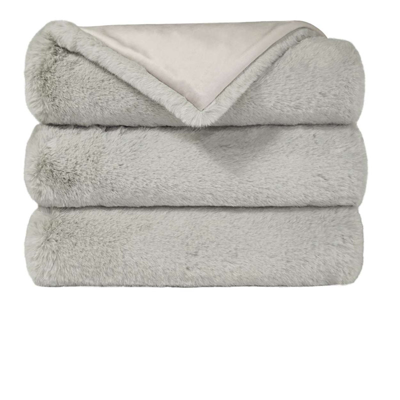 Arlo Throw Blanket, Silver