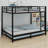 Metal Bunk Bed With Trundle-1481076147