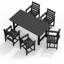 Chaise de patio en PEHD-1670623563