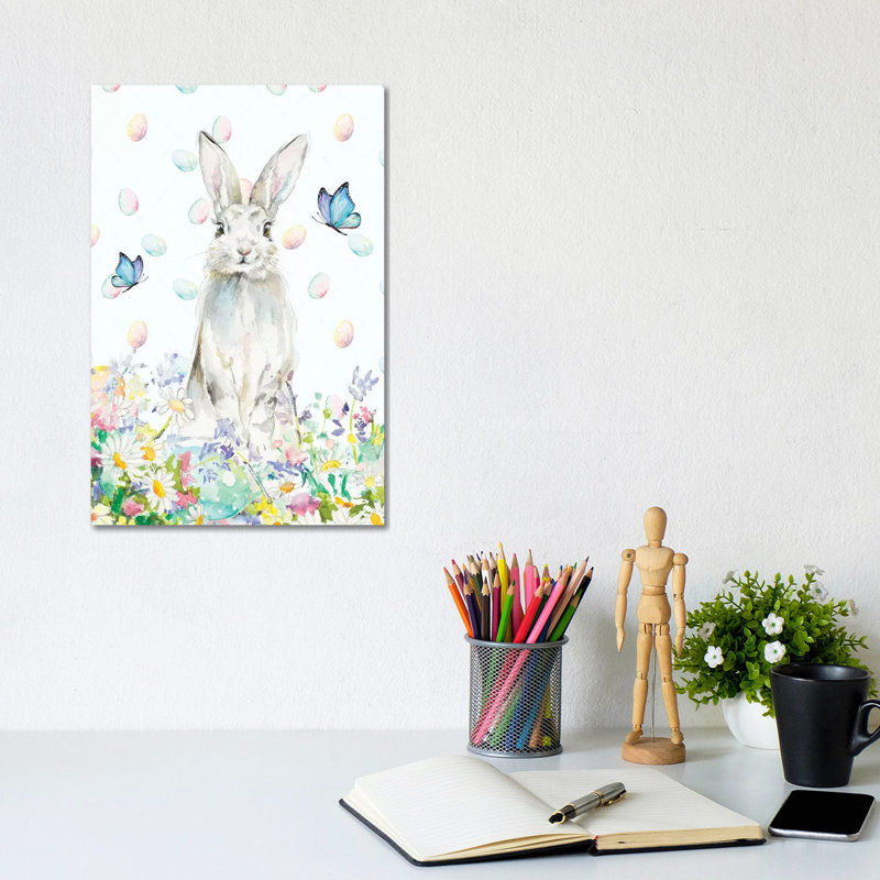 Tall Easter Bunny by Patricia Pinto - Wrapped Canvas Gallery-Wrapped Canvas Giclée, 20.32 cm H x 30.48 cm W