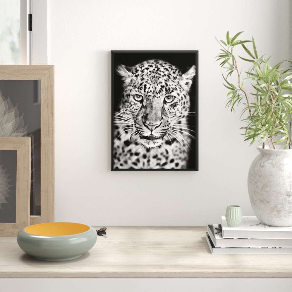 Gerahmtes Wandbild Stolzer Leopard