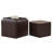 Faux Leather Storage Ottoman set-1261808473