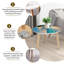 Ensemble de 2 tables basses gigognes Triangle Tropic Beach Palm Summer Holiday