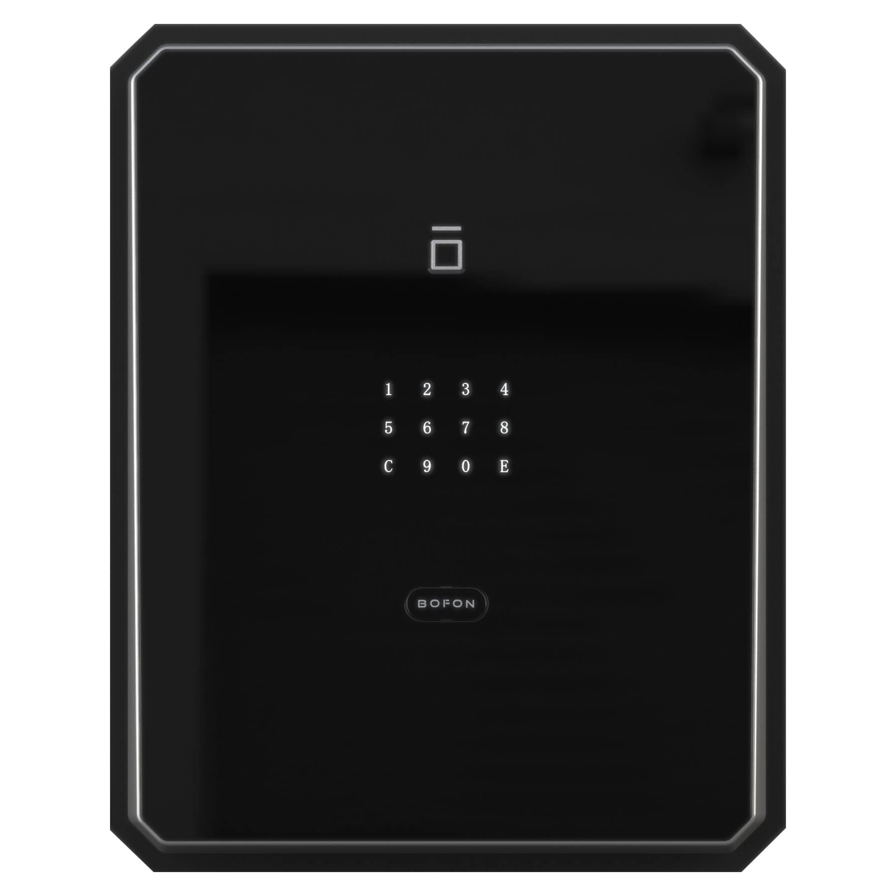 BOFON Security Box, Fingerprint Password Safe Box with Key,Built