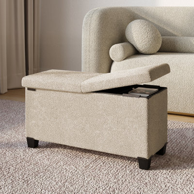 Vérrant Boucle Storage Ottoman Bench