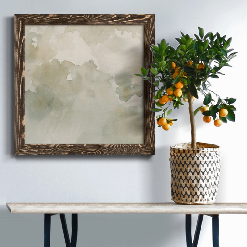 «Warm Clouds Abstract II», toile encadrée de qualité supérieure - prête à être accrochée, H 34,5 po x l 34,5 po x P 1 po