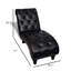Chaise longue en similicuir brun Iancarlo