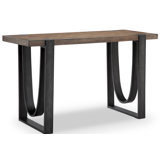 Alayah 50'' Solid Wood Top Console Table