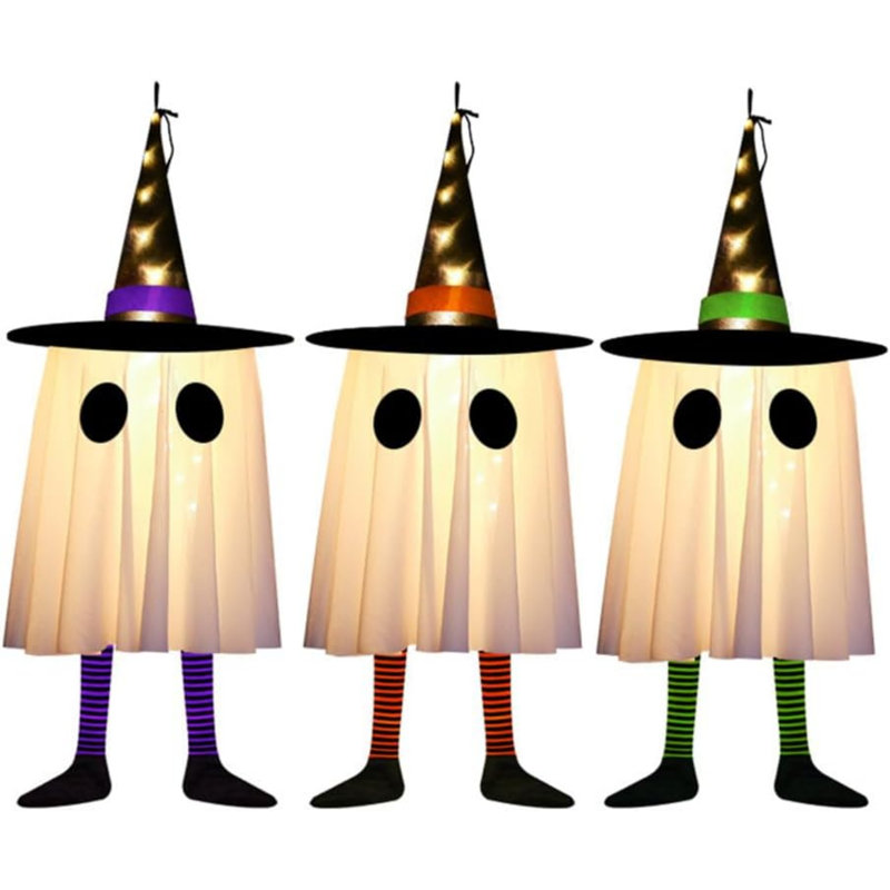 Halloween Ghost Ornaments Stuffed Holiday Accent