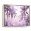 «Lavender Jungle Palm Tree Lagoon - Palm Trees», reproduction d'art sur toile-97091581-97091592