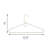 Plastic Standard Hanger for Dress/Shirt/Sweater