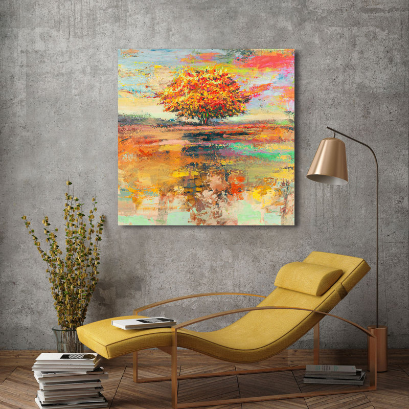 1LR6267 Summer Tree (Detail) - Wrapped Canvas Print, 70cm H x 70cm W x 4cm D
